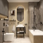 Deante Alpinia parawan nawannowy 80x140 cm KGA 072P