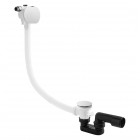 Vicario przelew wannowy klik klak z napełnianiem 100 cm biały mat 366C/100/BI