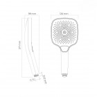 Oltens Havis EasyClick słuchawka prysznicowa czarny mat 37108300