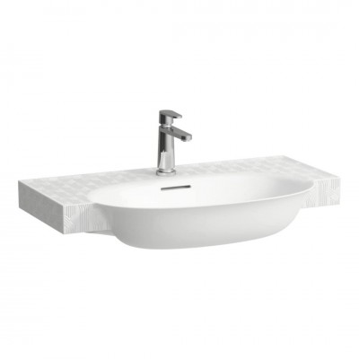 Laufen The New Classic umywalka ścienna 80x48 cm biała dekor Cosmopolitan H813855R021041