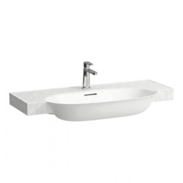 Laufen The New Classic umywalka ścienna 100x48 cm biała dekor Cosmopolitan H813857R021041