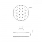 Oltens Skvett deszczownica okrągła 10,5 cm chrom 37110100