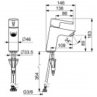 Oras Optima bateria umywalkowa stojąca chrom 2610AF
