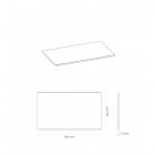 Oltens Vernal blat 80 cm naszafkowy slim czarny mat 63005300