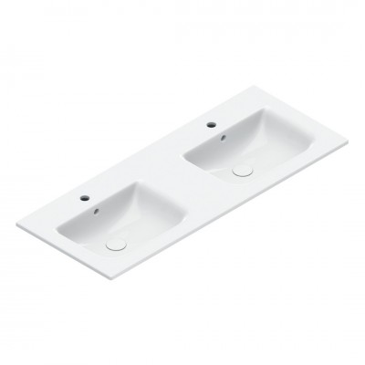 Catalano Italy umywalka 125x50 cm podwójna prostokątna biała 0721272001