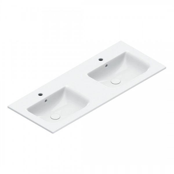 Catalano Italy umywalka 125x50 cm podwójna prostokątna biała 0721272001