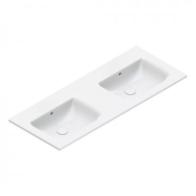 Catalano Italy umywalka 125x50 cm podwójna prostokątna biała 0721270001