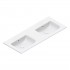 Catalano Italy umywalka 125x50 cm podwójna prostokątna biała 0721270001