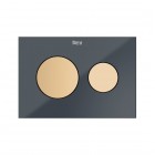 Roca PS3 klawisze spłukujące złoto różowe A8904233RG