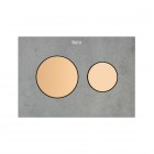 Roca PS3 klawisze spłukujące złoto różowe A8904233RG