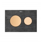 Roca PS3 klawisze spłukujące złoto różowe A8904233RG