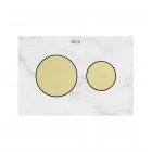 Roca PS3 klawisze spłukujące złoty szczotkowany A8904233VA