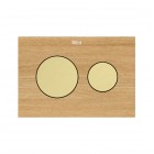 Roca PS3 klawisze spłukujące złoty szczotkowany A8904233VA