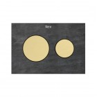 Roca PS3 klawisze spłukujące złoty szczotkowany A8904233VA