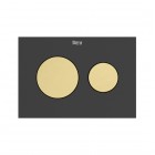 Roca PS3 klawisze spłukujące złoty szczotkowany A8904233VA