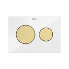 Roca PS3 klawisze spłukujące złoty szczotkowany A8904233VA