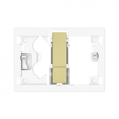 Roca PS4 klawisze spłukujące złoty szczotkowany A8904213VA