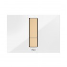Roca PS4 panel przycisku do WC szklany biały A890521399