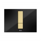 Roca PS4 panel przycisku do WC szklany czarny A890521388