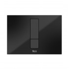Roca PS4 panel przycisku do WC szklany czarny A890521388