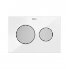 Roca PS3 panel przycisku do WC szklany biały A890523399