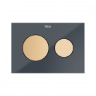 Roca PS3 panel przycisku do WC szklany antracyt A8905233AA