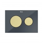 Roca PS3 panel przycisku do WC szklany antracyt A8905233AA