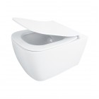 Deante Hiacynt miska WC wisząca bezkołnierzowa z deską wolnoopadającą biała CDYD6ZPW