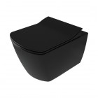 Deante Blur miska WC bez kołnirza z deską wolnoopadającą wisząca z funkcją bidetu czarny mat CDZ_NWPW