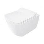 Deante Blur miska WC bez kołnirza z deską wolnoopadającą wisząca z funkcją bidetu biała CDZ_6WPW