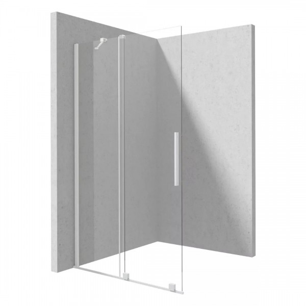 Deante Prizma ścianka wolnostojąca 80 cm Walk-in biała KTJ_A38R