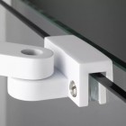 Deante Prizma ścianka wolnostojąca 80 cm Walk-in biała KTJ_A38R