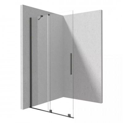 Deante Prizma ścianka wolnostojąca 80 cm Walk-in titanium KTJ_D38R