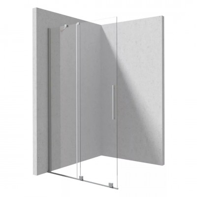 Deante Prizma ścianka wolnostojąca 80 cm Walk-in stal szczotkowana KTJ_F38R