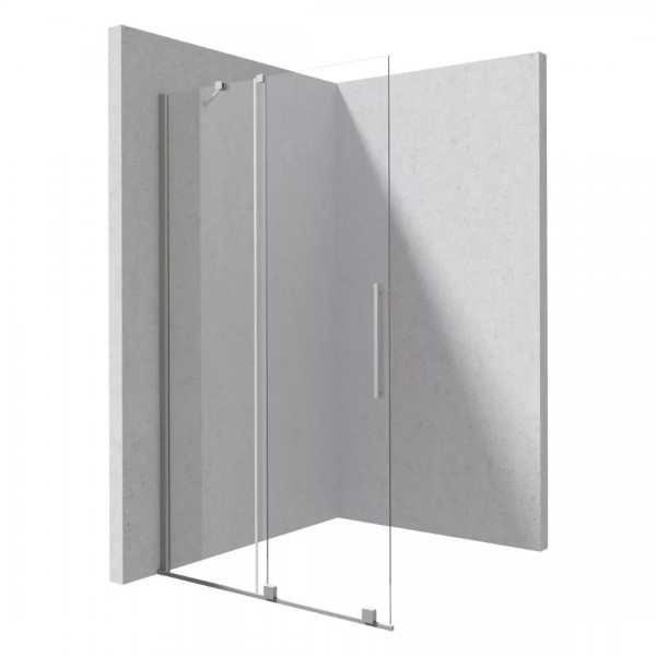 Deante Prizma ścianka wolnostojąca 80 cm Walk-in stal szczotkowana KTJ_F38R