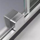 Deante Prizma ścianka wolnostojąca 80 cm Walk-in stal szczotkowana KTJ_F38R