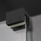 Deante Prizma ścianka wolnostojąca 80 cm Walk-in czarny mat KTJ_N38R