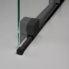 Deante Prizma ścianka wolnostojąca 80 cm Walk-in czarny mat KTJ_N38R