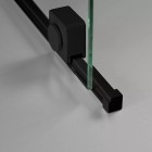 Deante Prizma ścianka wolnostojąca 80 cm Walk-in czarny mat KTJ_N38R