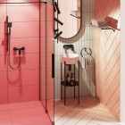 Deante Prizma ścianka wolnostojąca 80 cm Walk-in czarny mat KTJ_N38R