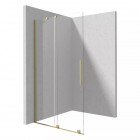 Deante Prizma ścianka wolnostojąca 80 cm Walk-in złoto szczotkowane KTJ_R38R