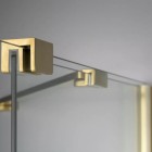 Deante Prizma ścianka wolnostojąca 80 cm Walk-in złoto szczotkowane KTJ_R38R