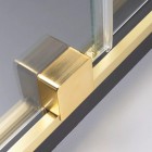 Deante Prizma ścianka wolnostojąca 80 cm Walk-in złoto szczotkowane KTJ_R38R