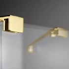 Deante Prizma ścianka wolnostojąca 80 cm Walk-in złoty połysk KTJ_Z38R