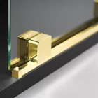 Deante Prizma ścianka wolnostojąca 80 cm Walk-in złoty połysk KTJ_Z38R