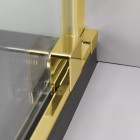 Deante Prizma ścianka wolnostojąca 80 cm Walk-in złoty połysk KTJ_Z38R