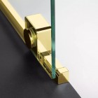 Deante Prizma ścianka wolnostojąca 80 cm Walk-in złoty połysk KTJ_Z38R