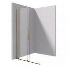 Deante Prizma ścianka wolnostojąca 80 cm Walk-in złoty połysk KTJ_Z38R