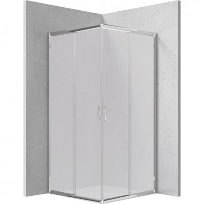 Deante Funkia kabina prysznicowa kwadratowa 90 cm chrom/szkło szronione KYC 641K
