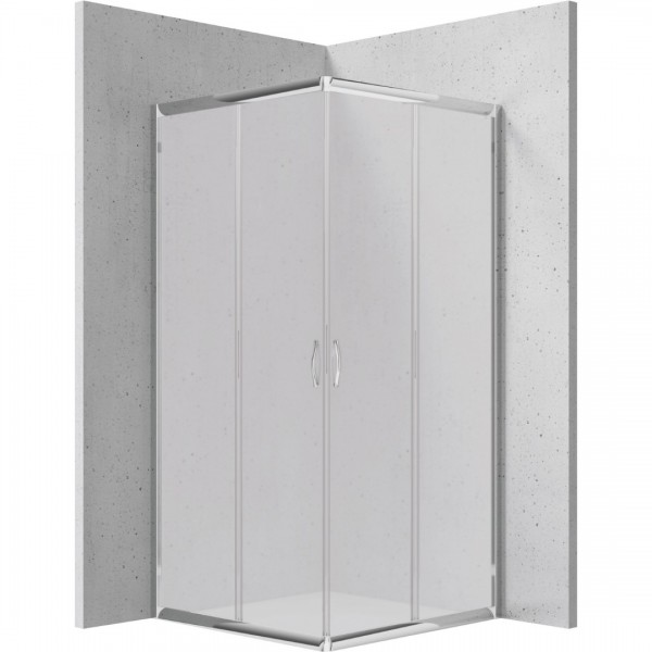 Deante Funkia kabina prysznicowa kwadratowa 90 cm chrom/szkło szronione KYC 641K